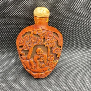 China, ancient times, Tibet, hand-carved, Snuff Bottle - Picture 1 of 8