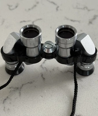 Vintage Asahi Pentax 6x15 Binoculars with Leather Case | Compact Opera Glasses - Image 1 of 4