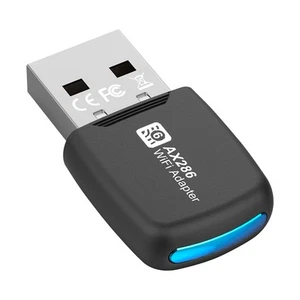 2X(USB WIFI 6 Netzwerkkarte 286Mbps 802.11ax USB Dongle 2,4GHz WiFi Lan Ada8827 - Bild 1 von 8