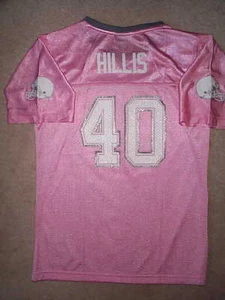 ($50) PINK Cleveland Browns PEYTON HILLIS nfl Jersey Youth *GIRLS* (m-medium) - Picture 1 of 3