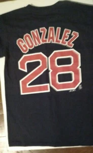 Team Boston Red Sox MLB Adrian Gonzalez Majestic T shirt Mens Blue Size S NWOT - Picture 1 of 8