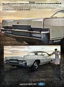 Mercury Marquis 1969 anuncio impreso en color original - Imagen 1 de 1