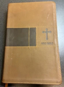 NIV Zondervan Holy Bible Leathersoft Tan Brown - Foto 1 di 6
