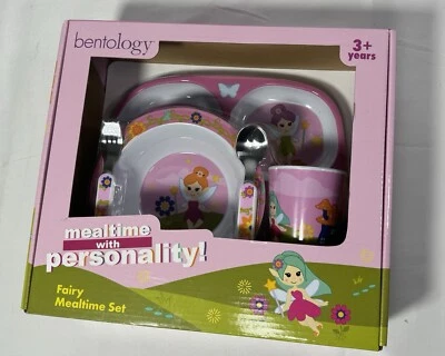 Juego de 5 piezas de hadas para niños Bentology compartimento plato, cuenco, utensilios, taza Foto 1 de 4