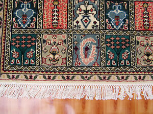 Oriental Handmade Area Rug Carpets Multicolor Traditional Wool 2.6x2.6