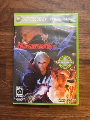 Devil May Cry 4 (Microsoft Xbox 360, 2008) Platinum Hits w/Manual - Image 1 of 4