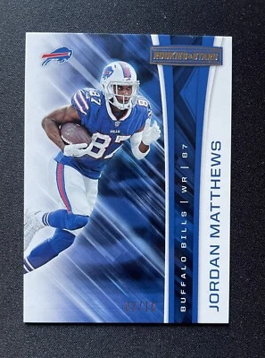 2017 PANINI ROOKIES & STARS Jordan Matthews #161 GOLD #ed 02/10 BILLS 49ers  - Image 1 of 2