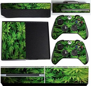 GREEN LEAF XBOX ONE PROTECTIVE SKIN DECAL VINYL STICKER WRAP - Picture 1 of 1