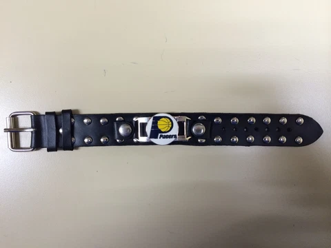 Indiana Pacers Wristband Bracelet Leather Studded Cover
