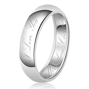 Sterling Silber 925 Paare I Love You More Than Schokolade Ehering Ring - Bild 1 von 7