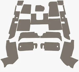 Kit de alfombra de terciopelo gris para Jaguar XJ6 y XJ12 Serie 1 Four Door Saloon - Imagen 1 de 2