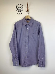THOMAS PINK, Mens Size M, Blue Striped, LS Reg Fit Formal Shirt,*VGC* - Picture 1 of 6