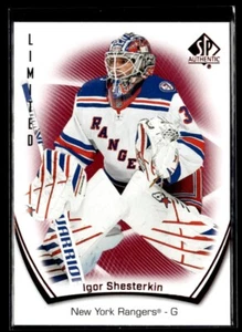 2021-22 Sp Authentic limited red Igor Shesterkin #36 H4R2G - Picture 1 of 2