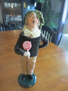 Byers Choice Carolers 1996 Boy w/Lollipop Limited Edition 33/100 Child - Picture 1 of 8