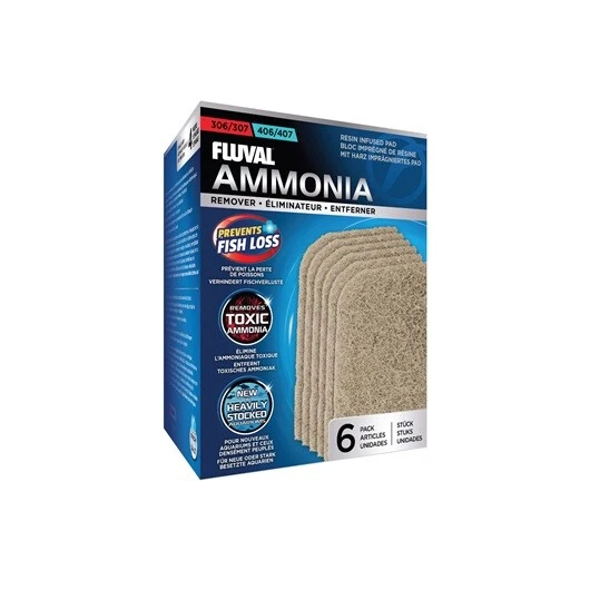Fluval 306 307 406 407 Ammonia Remover  6 pack - A258 - Image 1 of 1