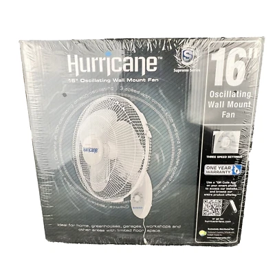 Ventilador de montaje en pared Hurricane - 16 pulgadas, serie Supreme, ventilador de pared con 90 grados Foto 1 de 4