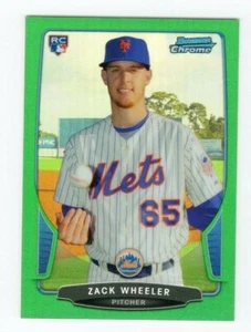 Zack Wheeler 2013 Bowman Chrome Mini GREEN Refractor RC 21/75 #328 Mets Phillies - Picture 1 of 1