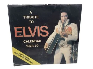 A Tribute To Elvis Calendar 1978-79 Authorized Collectors Edition Vintage - Picture 1 of 11
