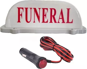 Funeral Car Top Sign Display Car Magnet Roof Sign with Magnetic Base Waterproof - Picture 1 of 12