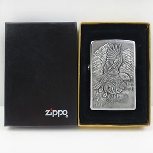 Zippo Lighter Barrett Smythe American Eagle 1995 Pewter Unfired New in Box - Picture 1 of 10