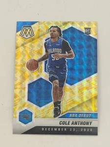 2020-21 Panini Mosaic #268 Cole Anthony Mosaic Gold Wave RC Rookie - Bild 1 von 2