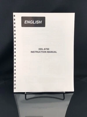 Juki DDL-8700 Sewing Machine User Manual Instructions Coil Bound Reprint - Image 1 of 4