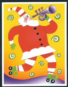 23 Cent...Santa With Horn... Post Card - Picture 1 of 2