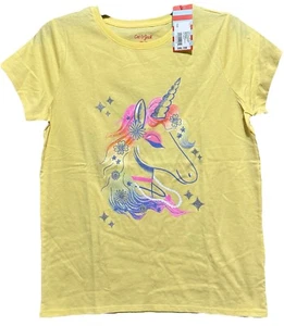 Cat & Jack Majestic Unicorn Short Sleeve T Shirt Girls Size XXL 18 Sparkles NEW - Picture 1 of 14