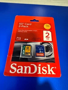 New Lexar SD Card 256MB Memory Card Plus Bonus Cared - Zdjęcie 1 z 5