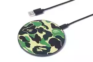 BAPE A Bathing Ape ABC CAMO WIRELESS CHARGER Japan 1I30182055 Free Shipping A - Picture 1 of 3