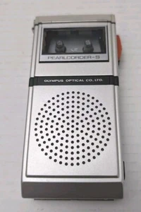VINTAGE OLYMPUS PEARLCORDER-S JIS UM-3 PORTABLE MICRO CASSETTE RECORDER RARE  - Picture 1 of 5