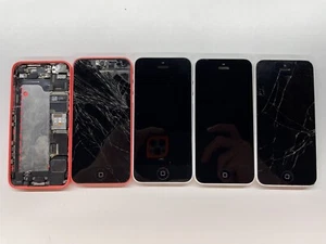 Lot of 5 - Apple iPhone 5C - Picture 1 of 12