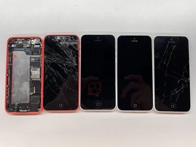 Lot of 5 - Apple iPhone 5C - Image 1 of 4