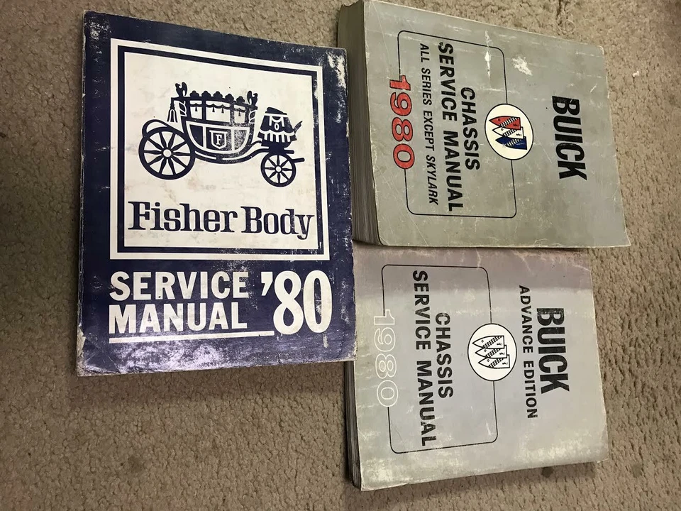 Buick Regal Lesabre Electra Riviera Century 1980 juego manual de reparación taller de servicio  Foto 1 de 4