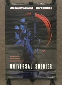 Universal Soldier 1992 Movie Poster 39.5x26.5 Jean-Claude Van Damme Lundgren - Picture 1 of 6