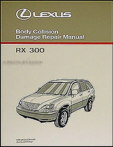 Lexus Rx 300 Cuerpo Manual 1998 1999 2000 2001 2002 RX300 Collision Reparar Shop - Imagen 1 de 1