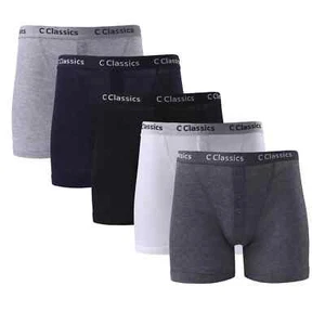 6 Mens Boxer Shorts Soft Cotton Button Fly Underwear Underpants Trunks Boxers - Picture 1 of 7