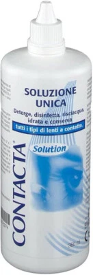 Contacta, Solution, Soluzione Unica per Lenti a Contatto, Favorisce Idratazione