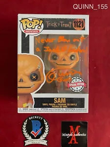 QUINN LORD TRICK 'R TREAT SIGNED SAM FUNKO POP #1121! SPECIAL EDITION! BECKETT! - Picture 1 of 2