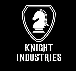 KNIGHT INDUSTRIES Shield Sticker • Knight Rider • KITT • Custom Decal 3.5x4.5! - Picture 1 of 5