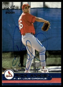 2001 Pacific Rick Ankiel St. Louis Cardinals #344 Beckett COA - Picture 1 of 2