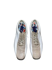 Womens FootJoy LoPro Collection Golf Shoes 97208 White & Taupe Snake Print Sz 7 - Picture 1 of 5