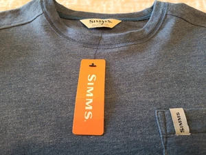 Simms Herren Henry;s Fork Crew Navy Heather Gr. Medium - Bild 1 von 10