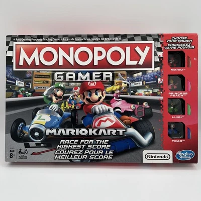 Monopoly Gamer Edition Mario Kart Board Game Hasbro Nintendo - Complete 2018 - Image 1 of 4