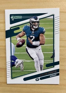 Jalen Hurts #108 2021 Donruss No Helmet Photo Variation Eagles NM - Picture 1 of 2