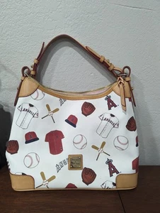 Anaheim Los Angeles Angels Dooney & Bourke Logo Print Leather Purse - Picture 1 of 3