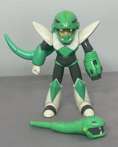 Snakeman Figur von 1995 Mega Man ~ Bandai ~ Capcom ~ komplett mit Snake Missle - Bild 1 von 11