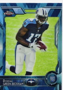 2015 Topps Chrome Dorial Green-Beckham Blue Diamond Refractor RC # 106 Titans - Bild 1 von 2