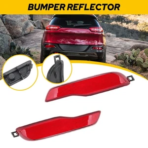 LH+RH Bumper Rear Side Light Reflector For Lamp 14 JEEP Cherokee 2015 2016-2018 - Picture 1 of 12