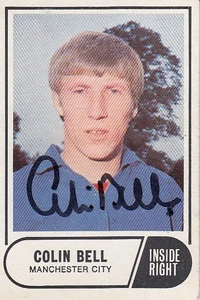 Vintage SIGNED A & BC 1969/70 Trading Card COLIN BELL MANCHESTER CITY - Picture 1 of 1